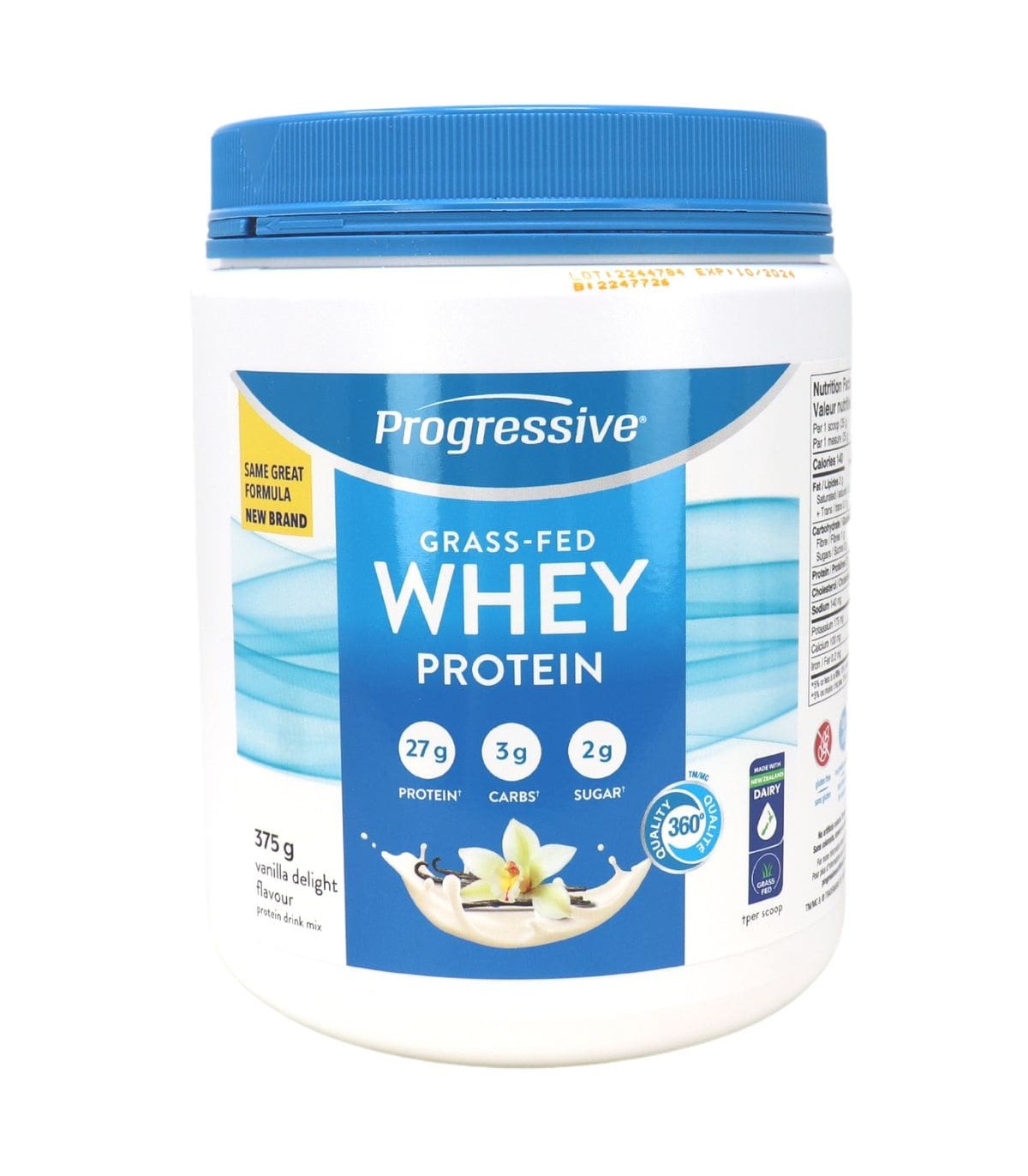 Progressive Nutritionals Grass Fed Whey Protein Vanilla 375 g | 每天不同折扣, 全网最低价格 | 种类齐全的保健品店铺 VITASHOP, 只有你想不到, 没有你买不到 !