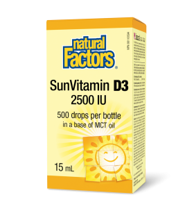 Natural Factors SunVitamin D3 Drops 2500 IU 15 mL | Unbeatable Prices, Daily Deals | VITASHOP