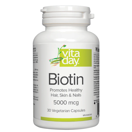 VitaDay Biotin 5000mcg- 30 Veg Capsules | Unbeatable Prices, Daily Deals | VITASHOP
