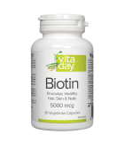 VitaDay Biotin 5000mcg- 30 Veg Capsules | Unbeatable Prices, Daily Deals | VITASHOP