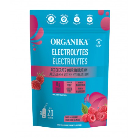 Organika Electrolytes Sachets Wild Raspberry 3.5 G X 20 Sachets | Unbeatable Prices, Daily Deals | VITASHOP