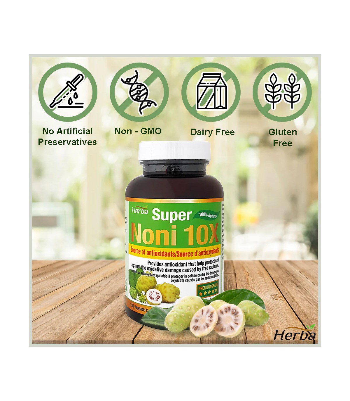 Herba Health 허바 헬스 노니 10X 베지캡슐 120정 | 매일 업데이트되는 특가 상품 | VITASHOP