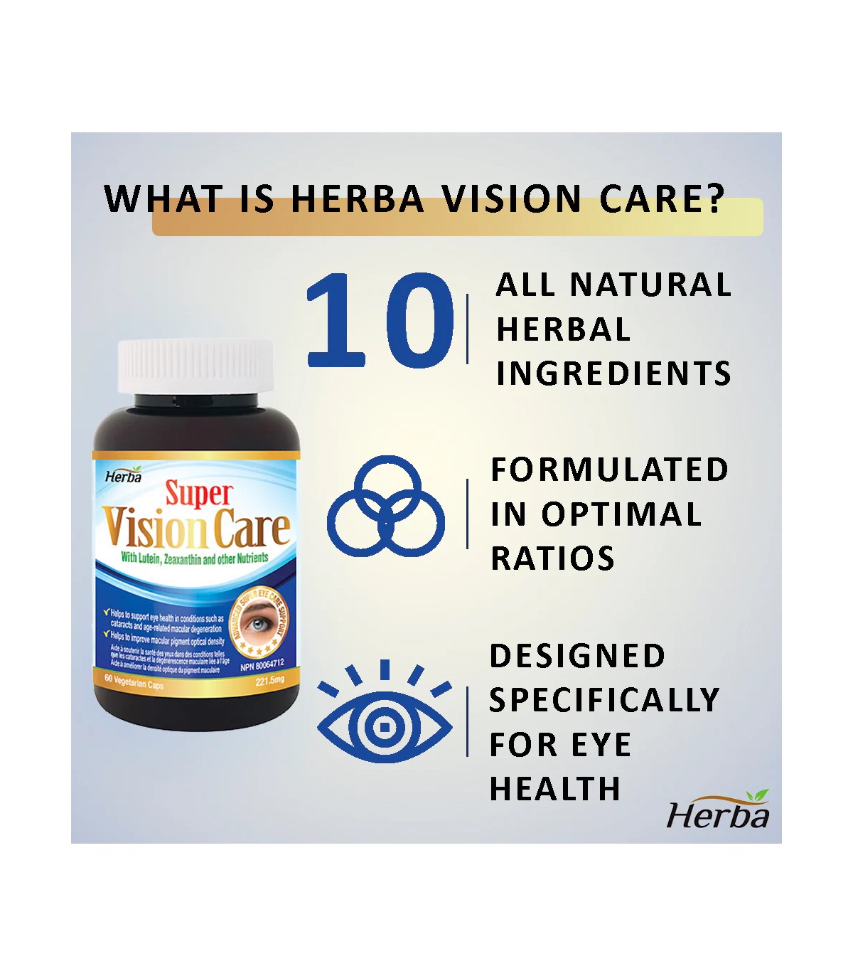 Herba Health Super Vision Care 60 Vegi Capsules