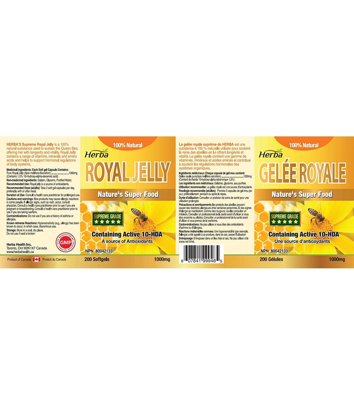 Herba Health Royal jelly 200 Softgels