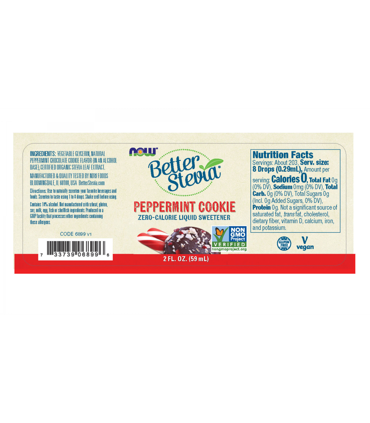 Stevia Liq. Ext. (Chocolate Peppermint Cookie) 60mL | Safest & Easiest Shopping Vitamins Online | VITASHOP