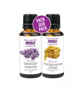 NOW Foods Frankincense + Lavender EO duopak 2*30mL | Unbeatable Prices, Daily Deals | VITASHOP