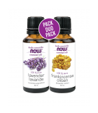 NOW Foods Frankincense + Lavender EO duopak 2*30mL | Unbeatable Prices, Daily Deals | VITASHOP
