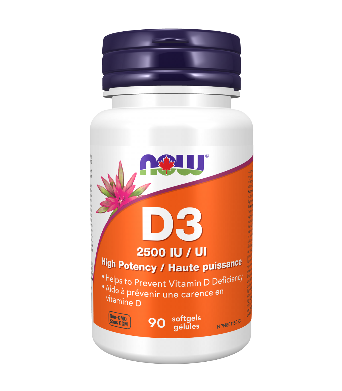 NOW Foods Vitamin D3 2500 IU 90 Softgels | Unbeatable Prices, Daily Deals | VITASHOP