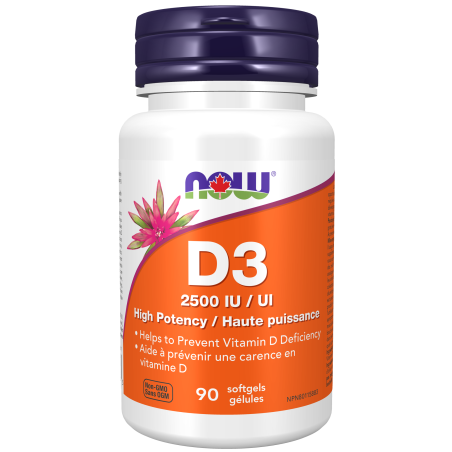 NOW Foods Vitamin D3 2500 IU 90 Softgels | Unbeatable Prices, Daily Deals | VITASHOP