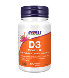 NOW Foods Vitamin D3 2500 IU 90 Softgels | Unbeatable Prices, Daily Deals | VITASHOP