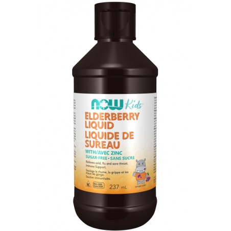 NOW Foods Kids Elderberry Liquid with Zinc 237mL | Unbeatable Prices, Daily Deals | VITASHOP