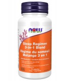 NOW Foods Sleep Regimen 3-in-1 & Melatonin 3mg 90 vcaps (EXP DATE : 4 월 1 2025) | 사용 가능한 가격, 일일 거래 | VITASHOP