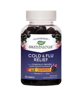 Nature's Way Sambucus Cold & Flu Relief Kids Gummy 60 Gummies | Unbeatable Prices, Daily Deals | VITASHOP