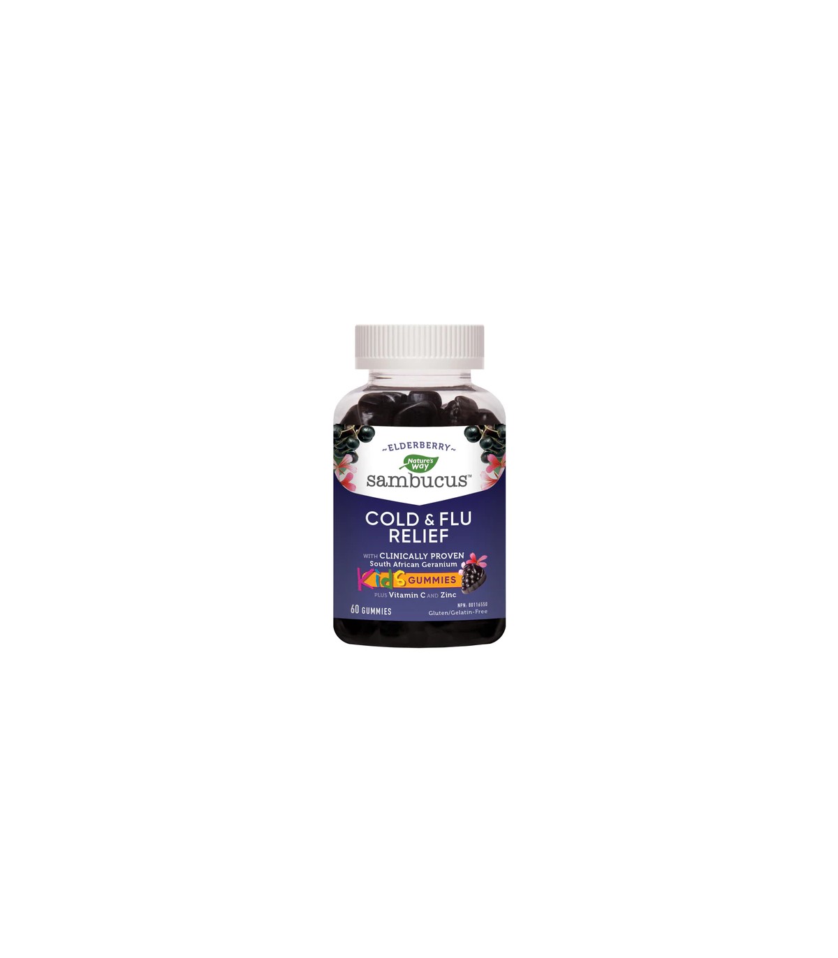 Nature's Way Sambucus Cold & Flu Relief Kids Gummy 60 Gummies | Unbeatable Prices, Daily Deals | VITASHOP