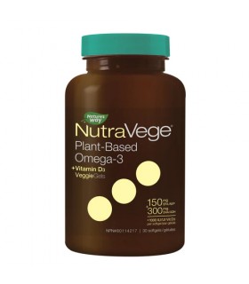 Nature's Way 네이처스 웨이 NutraVege+D 오메가-3 프레시 민트 30 소프트젤 | 매일 업데이트되는 특가 상품 | VITASHOP