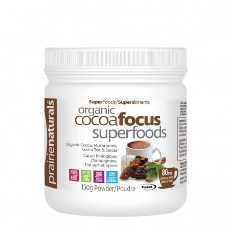 Prairie Naturals Organic CocoaFocus SuperFoods 150 g | Unbeatable Prices, Daily Deals | VITASHOP