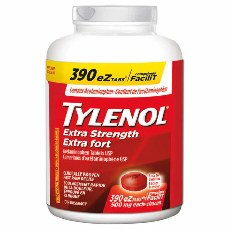 Tylenol Tylenol Extra Strength 500mg eZtabs 390 tablets | Unbeatable Prices, Daily Deals | VITASHOP