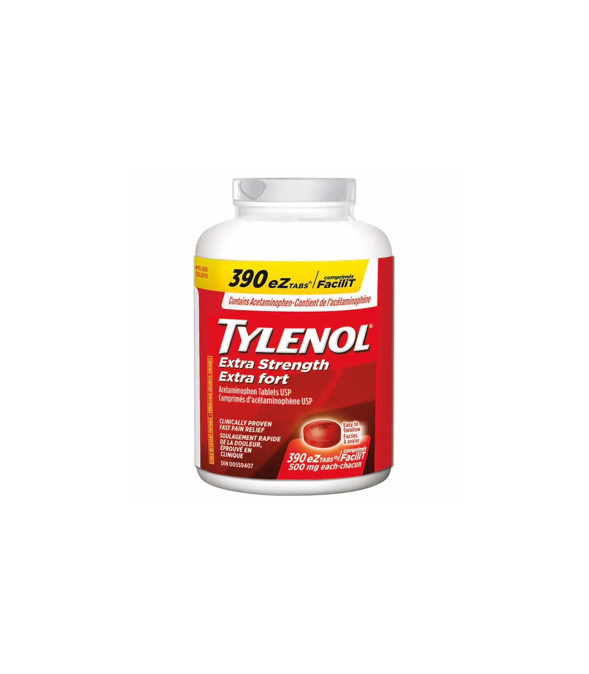 Tylenol Tylenol Extra Strength 500mg eZtabs 390 tablets | Unbeatable Prices, Daily Deals | VITASHOP