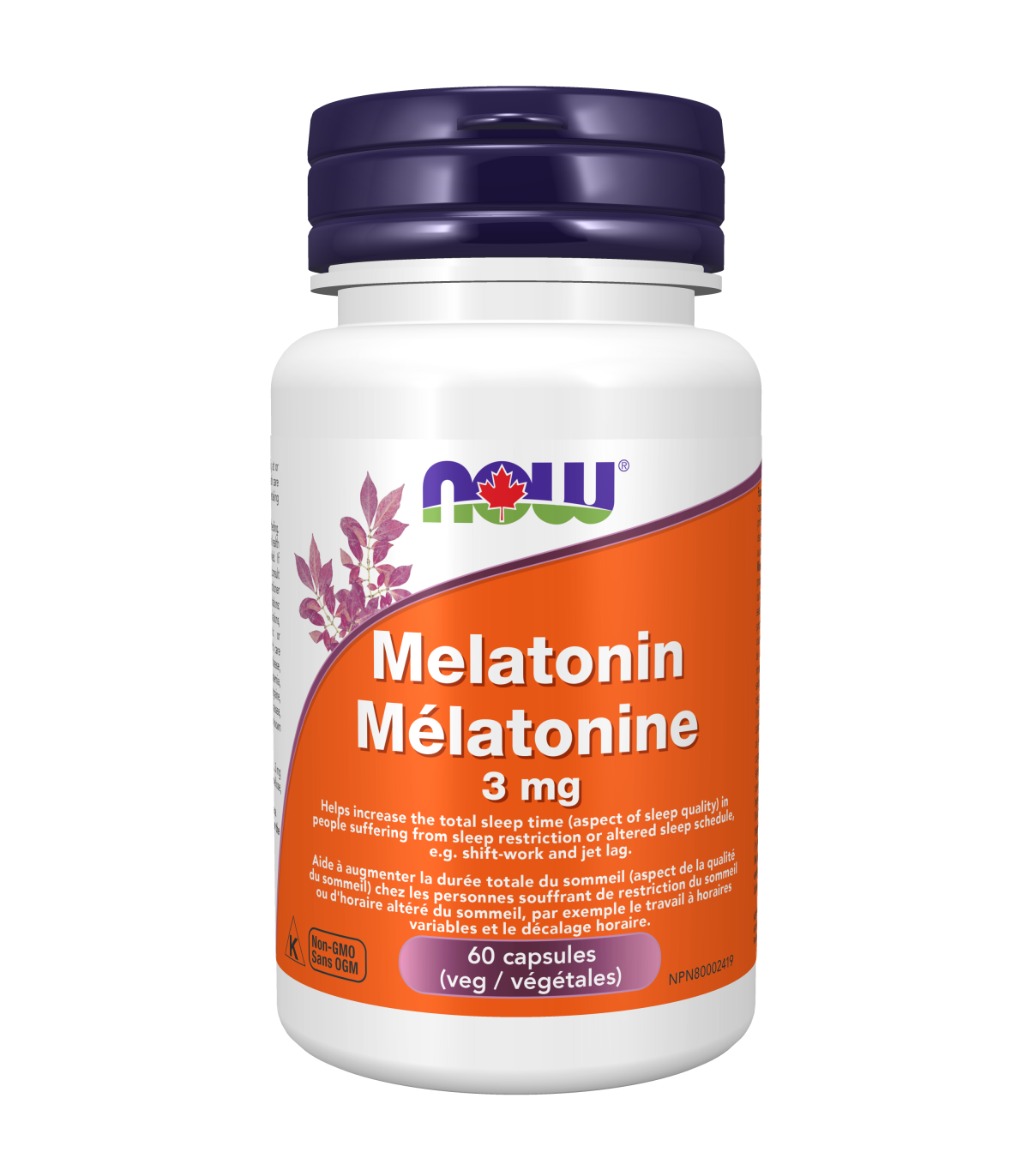 NOW Foods Melatonin 3 mg, 60 Capsules | Unbeatable Prices, Daily Deals | VITASHOP