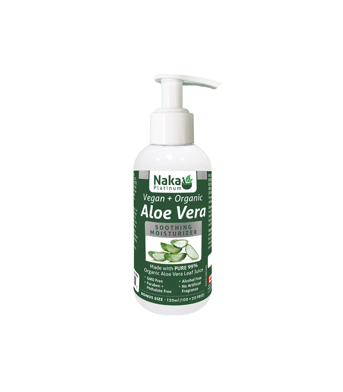 Naka Aloe Vera Gel Vegan + Organic 120mL | Unbeatable Prices, Daily Deals | VITASHOP