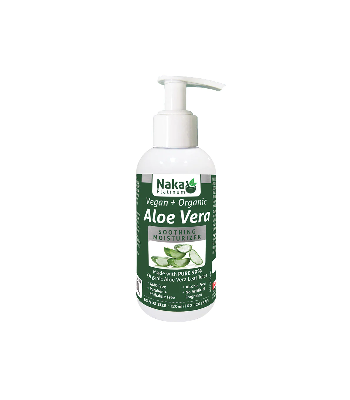 Naka Aloe Vera Gel Vegan + Organic 120mL | Unbeatable Prices, Daily Deals | VITASHOP