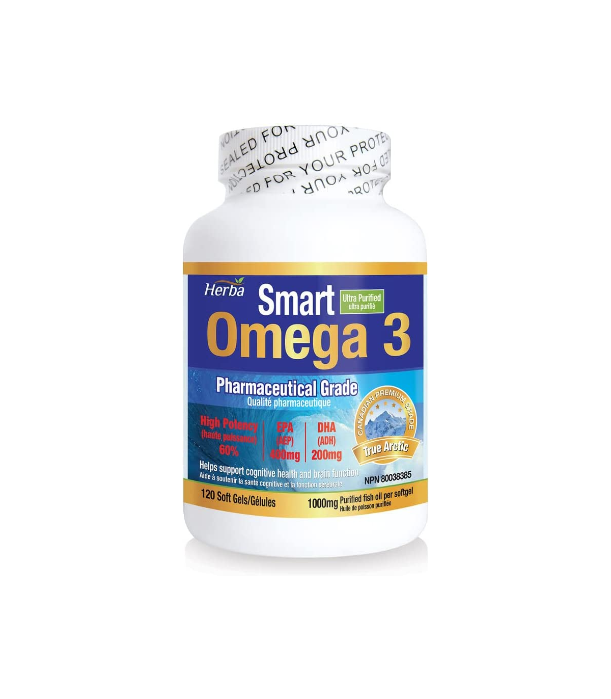 Herba Health Smart Omega 3 Fish Oil 1000 mg, 120 Softgels | Unbeatable Prices, Daily Deals | VITASHOP