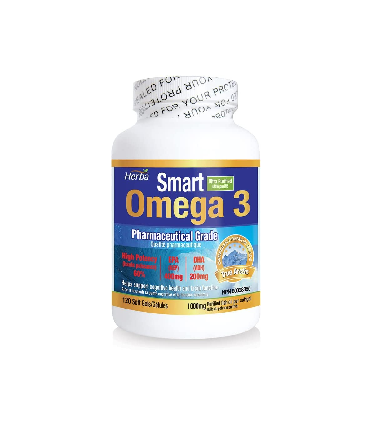 Herba Health Smart Omega 3 Fish Oil 1000 mg, 120 Softgels | Unbeatable Prices, Daily Deals | VITASHOP