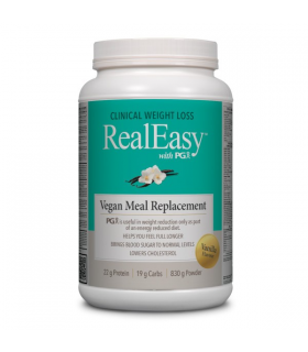 Natural Factors RealEasy with PGX Vegan Meal Replacement (Formerly SlimStyles) Vanilla, 830 g | 每天不同折扣, 全网最低价格 | 种类齐全的保健品店铺 VITA