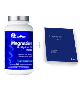 CanPrev Magnesium Bis-Glycinate 200 Gentle 240 Vegi Capsules + FREE 1 Magnesium Booklet | Unbeatable Prices, Daily Deals | VITAS