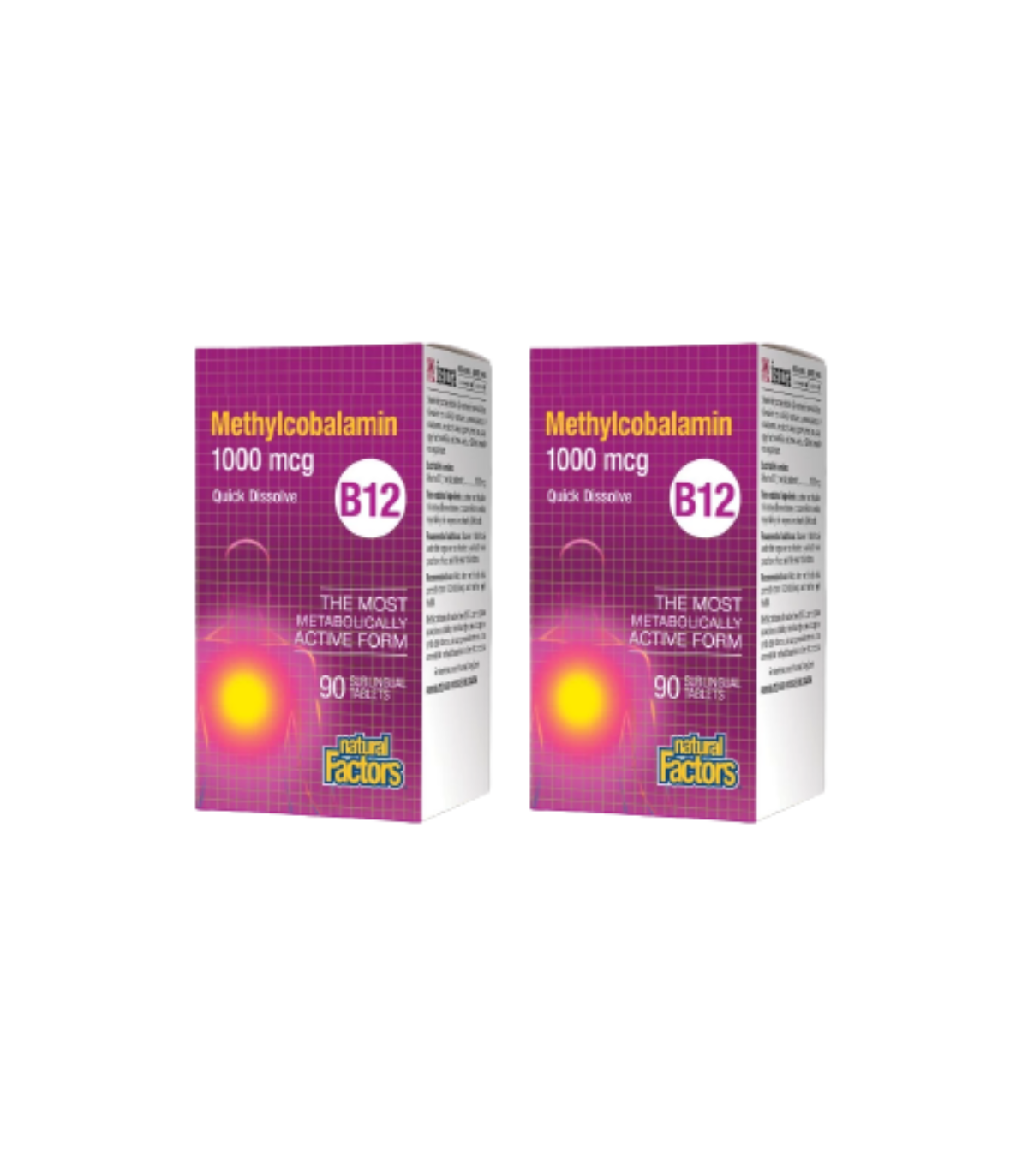 Natural Factors [2 for Deal]  B12 Methylcobalamin 1000 mcg, 90 Sublingual Tablets | Unbeatable Prices, Daily Deals | VITASHOP