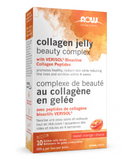 NOW Foods Collagen Jelly Beauty Complex, Sweet Orange Jelly Sticks 200g 10 edible jelly sticks | Unbeatable Prices, Daily Deals