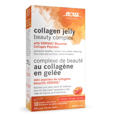 NOW Foods Collagen Jelly Beauty Complex, Sweet Orange Jelly Sticks 200g 10 edible jelly sticks | Unbeatable Prices, Daily Deals