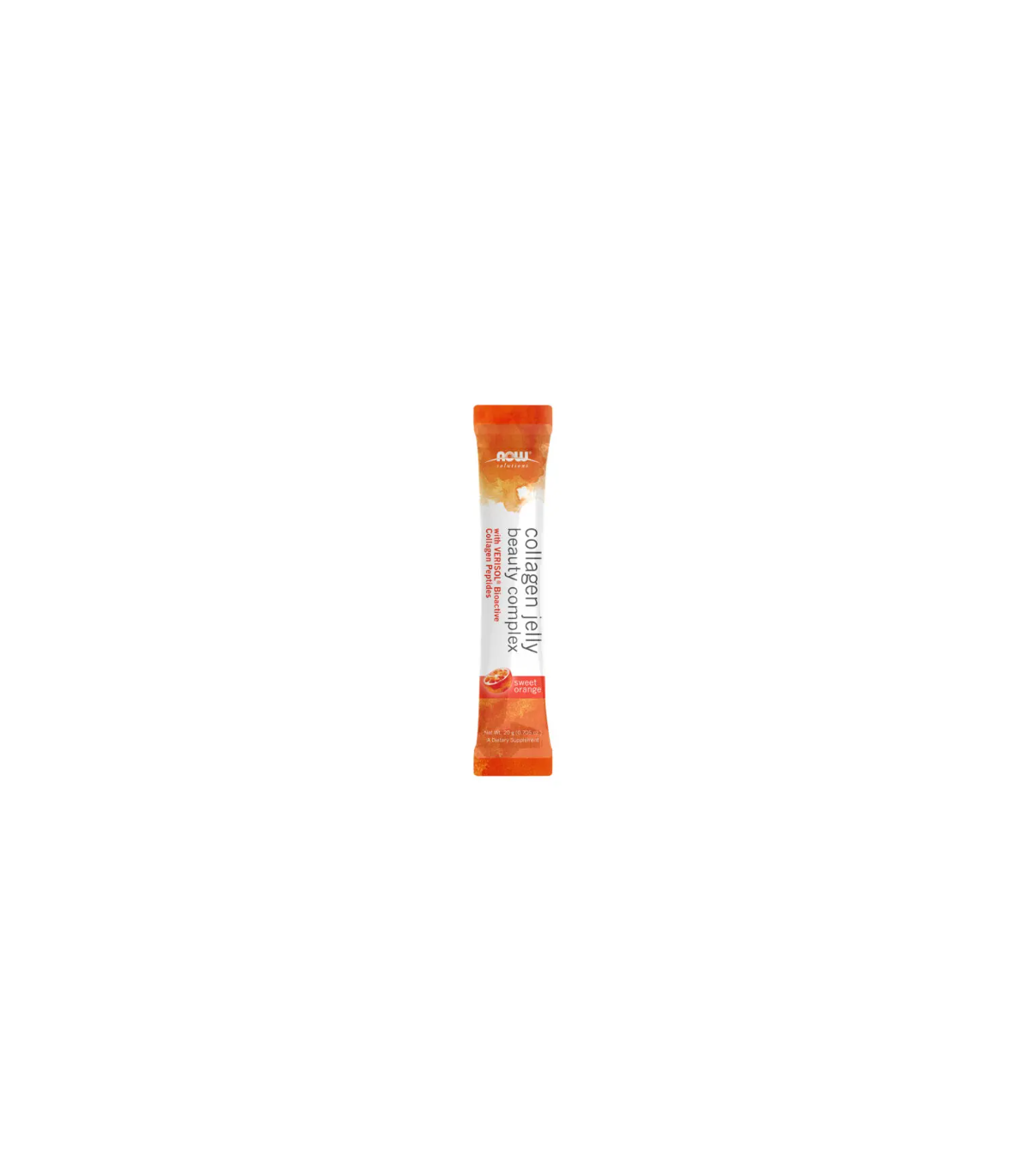 NOW Foods Collagen Jelly Beauty Complex, Sweet Orange Jelly Sticks 200g 10 edible jelly sticks | Unbeatable Prices, Daily Deals