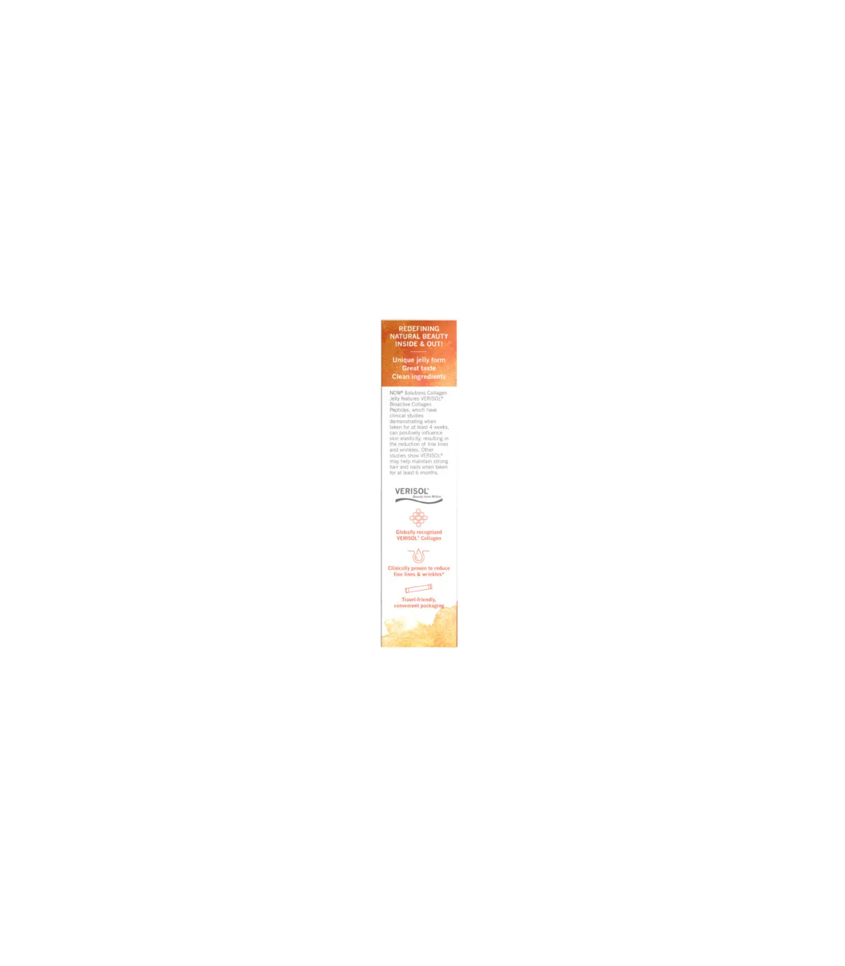 NOW Foods Collagen Jelly Beauty Complex, Sweet Orange Jelly Sticks 200g 10 edible jelly sticks | Unbeatable Prices, Daily Deals