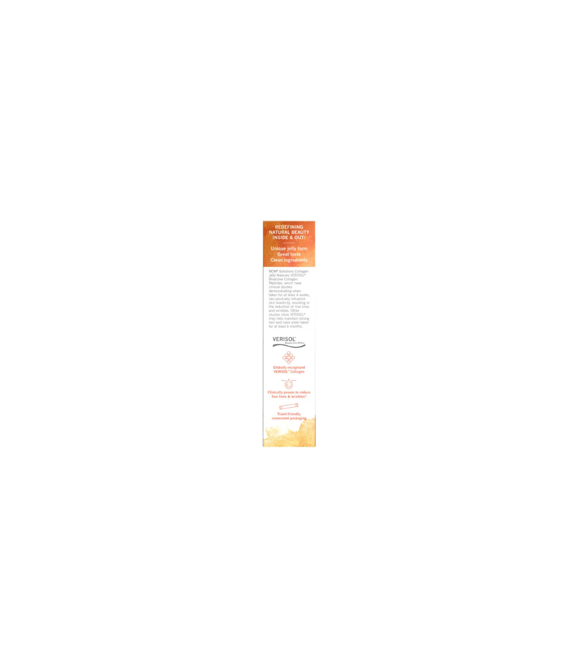 NOW Foods Collagen Jelly Beauty Complex, Sweet Orange Jelly Sticks 200g 10 edible jelly sticks | Unbeatable Prices, Daily Deals