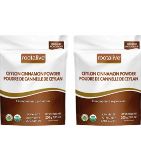 rootalive [2 for Deal] 루트얼라이브 유기농 실론 계피가루 200g | 매일 업데이트되는 특가 상품 | VITASHOP