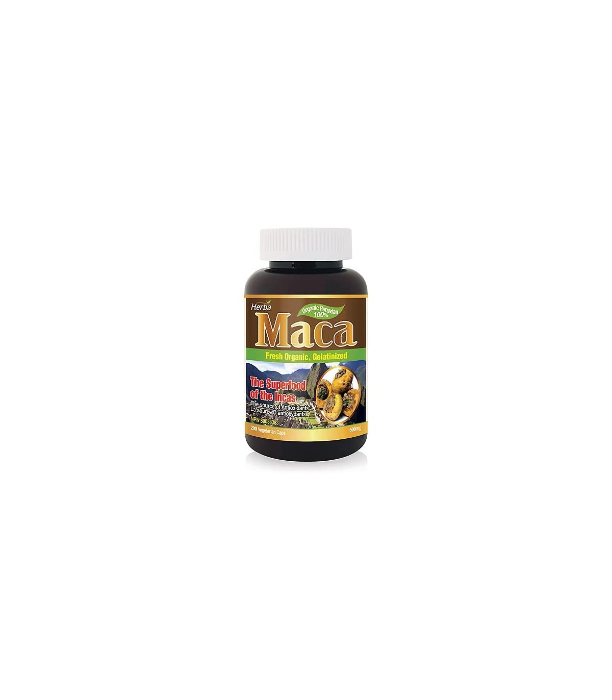 Herba Health 허바 헬스 허바 유기농 페루비안 마카 500mg 200캡슐 | 매일 업데이트되는 특가 상품 | VITASHOP