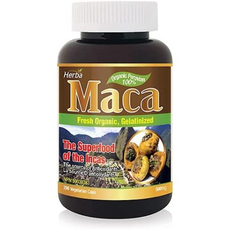Herba Health 허바 헬스 허바 유기농 페루비안 마카 500mg 200캡슐 | 매일 업데이트되는 특가 상품 | VITASHOP