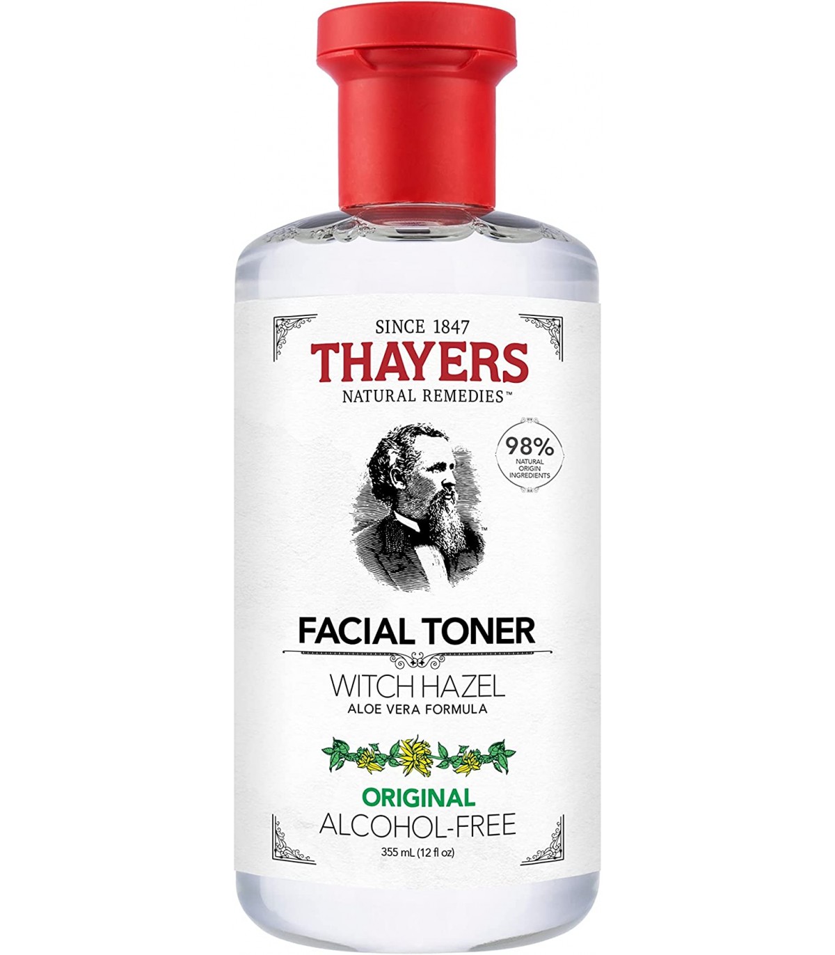 THAYERS copy of THAYERS Alcohol-Free Witch Hazel Rose Petal Face Toner Skin Care with Aloe Vera, Natural Gentle Facial Toner 355