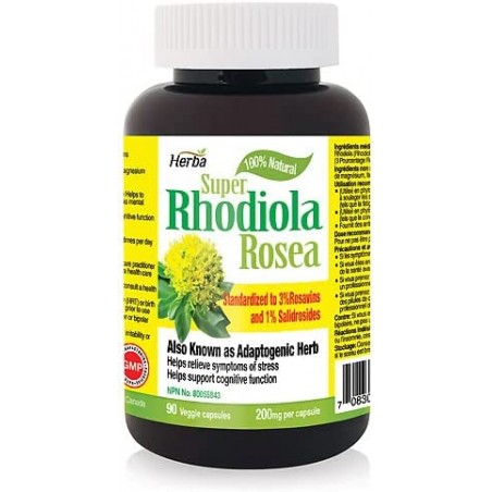 Herba Health 허바 헬스 허바 로디올라 로제아 보충제 200mg 90 식물성 캡슐 | 매일 업데이트되는 특가 상품 | VITASHOP