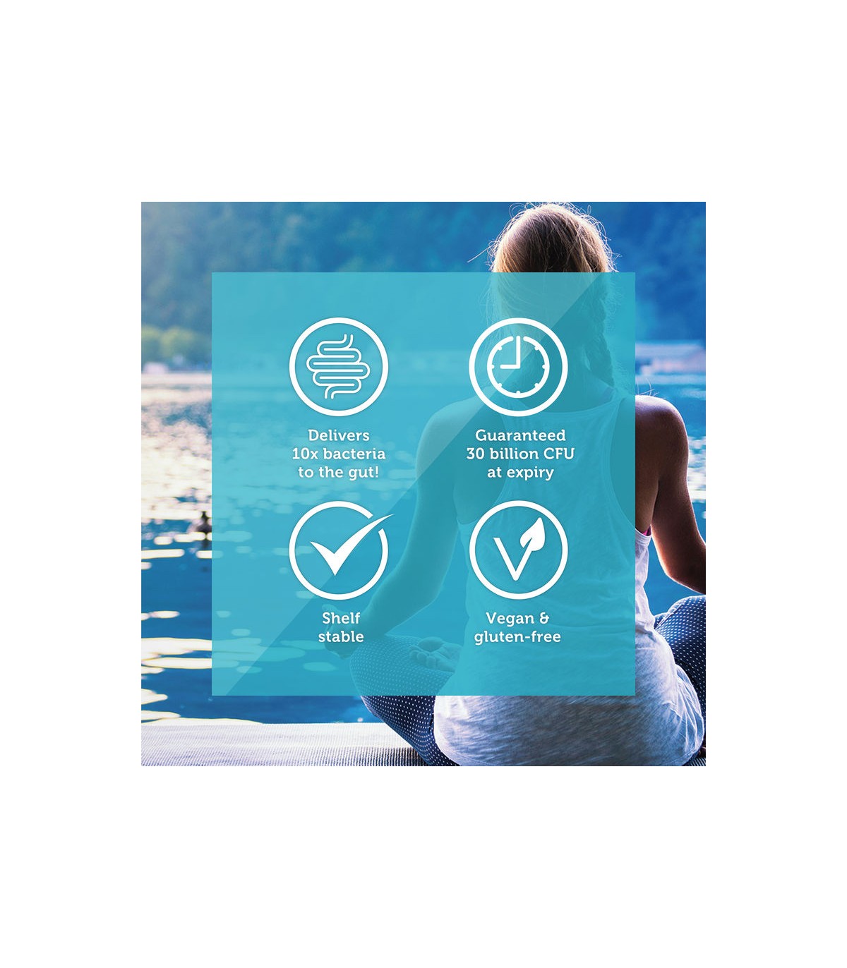 Advanced Gut Health Daily Probiotics pour les femmes, 50 milliards d'UFC