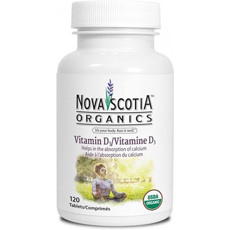 Nova Scotia Organics Nova Scotia Organics Vitamin D3 - 120 Tablets | Unbeatable Prices, Daily Deals | VITASHOP