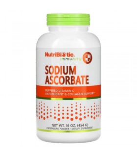 Poudre d'ascorbate de sodium NutriBiotic 454 g | VITASHOP