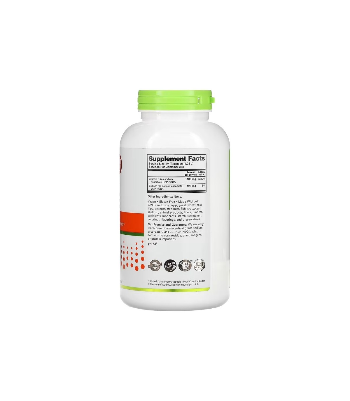 NutriBiotic Sodium Ascorbate Powder 454 g | 每天不同折扣, 全网最低价格 | 种类齐全的保健品店铺 VITASHOP, 只有你想不到, 没有你买不到 !