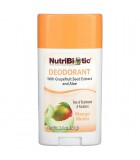 NutriBiotic 뉴트리 바이오틱 데오도란트, 망고 75g | 매일 업데이트되는 특가 상품 | VITASHOP