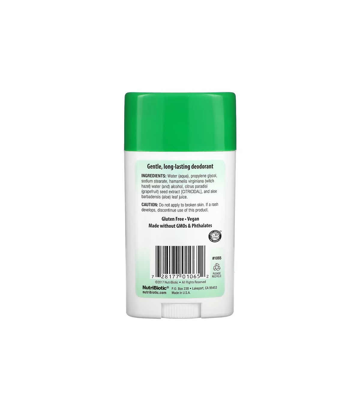 NutriBiotic NutriBiotic Deodorant Unscented 75 g | Unbeatable Prices, Daily Deals | VITASHOP