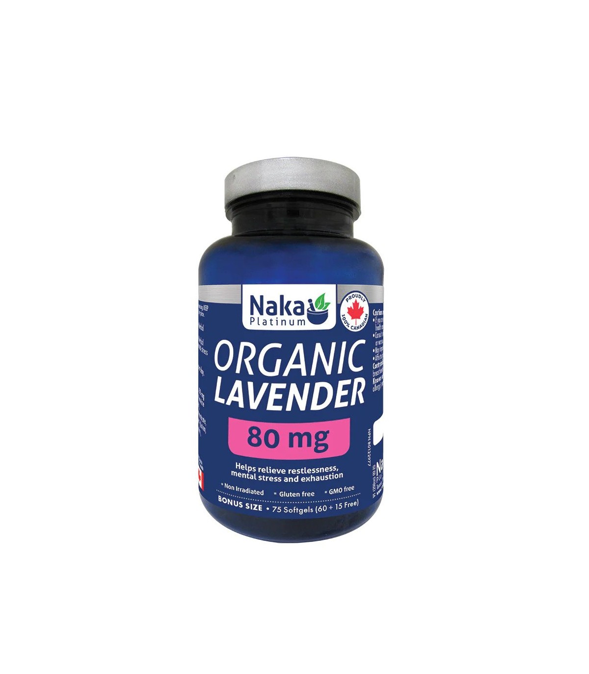 Naka Naka Platinum Organic Lavender 80mg 75 softgels | 매일 업데이트되는 특가 상품 | VITASHOP