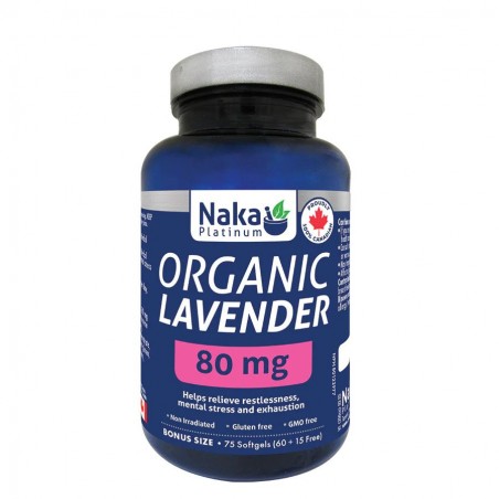 Naka Naka Platinum Organic Lavender 80mg 75 softgels | 매일 업데이트되는 특가 상품 | VITASHOP