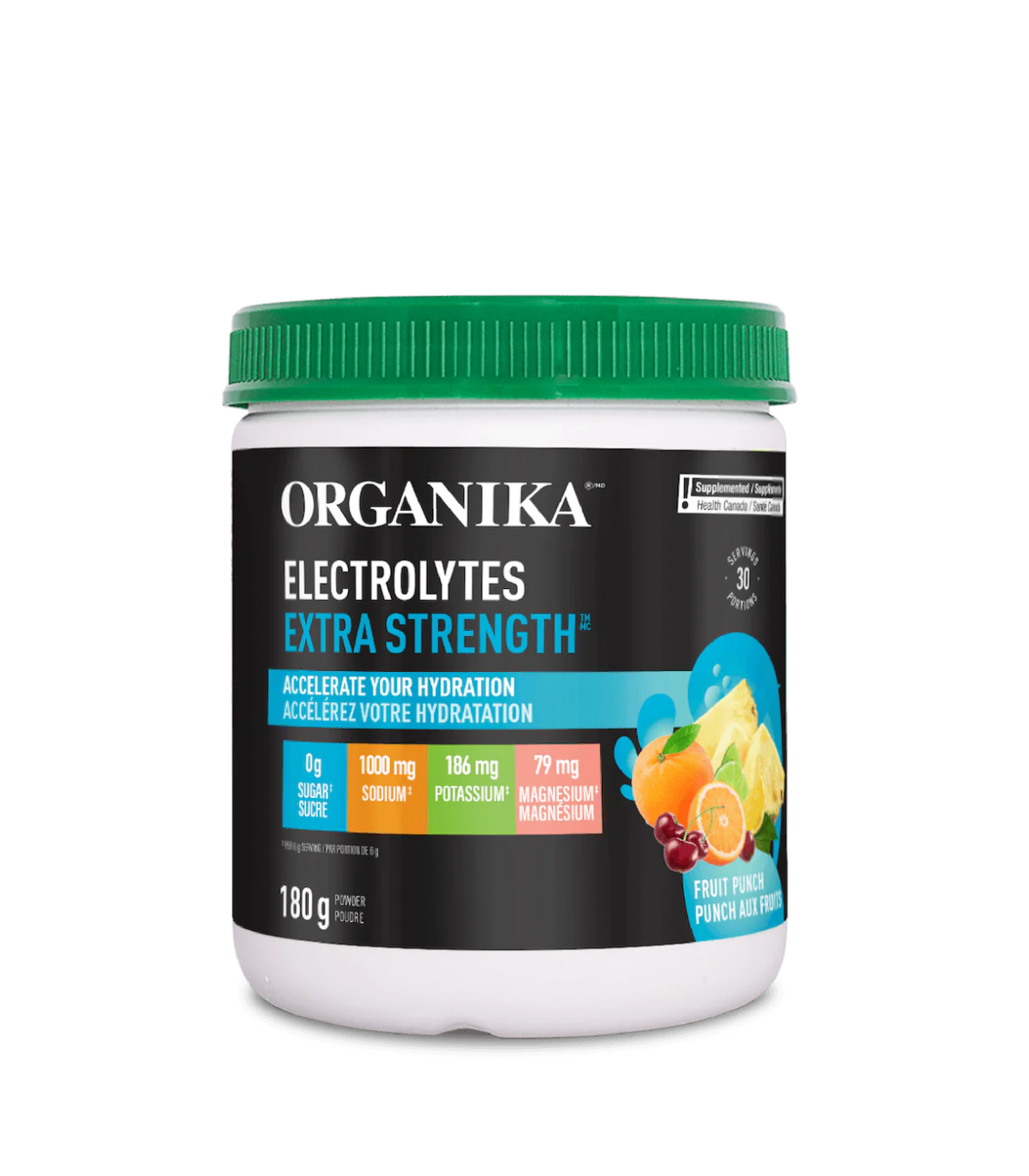 Organika Electrolytes Extra Strength Fruit Punch 180 g | Unbeatable Prices, Daily Deals | VITASHOP