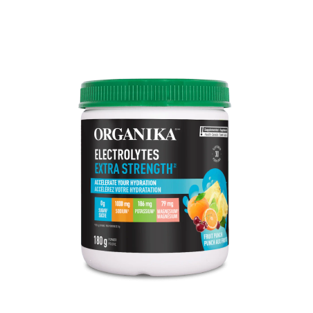 Organika Electrolytes Extra Strength Fruit Punch 180 g | Unbeatable Prices, Daily Deals | VITASHOP